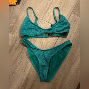 TRIANGL green glitter bikini